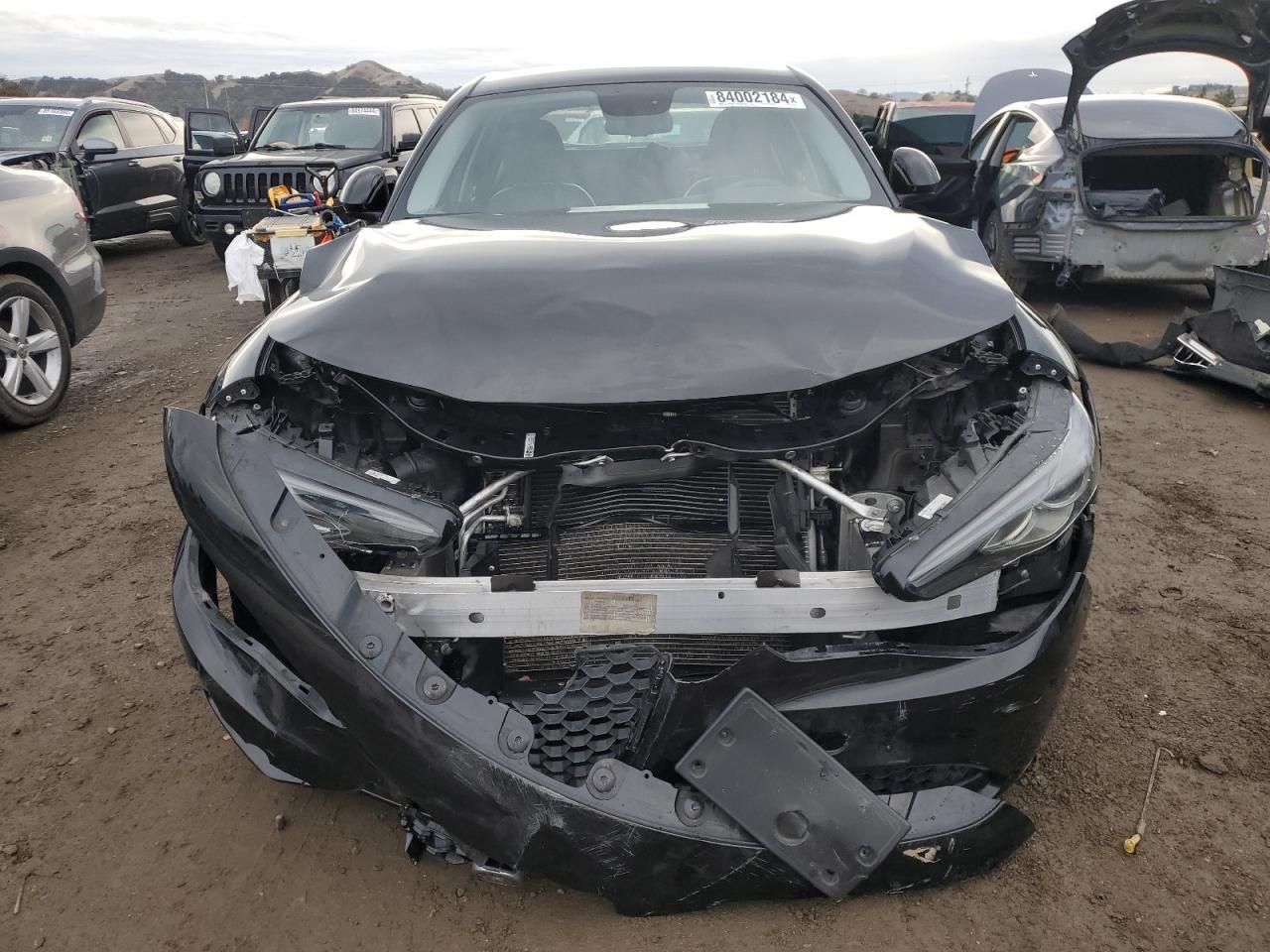 2018 Alfa Romeo Giulia VIN ZARFAECN5J7583546 Copart auction photo, front end damage thumbnail 5