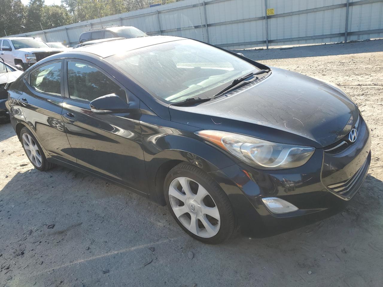 2012 Hyundai Elantra VIN KMHDH4AE6CU283220 Copart auction photo, rear end damage thumbnail 4