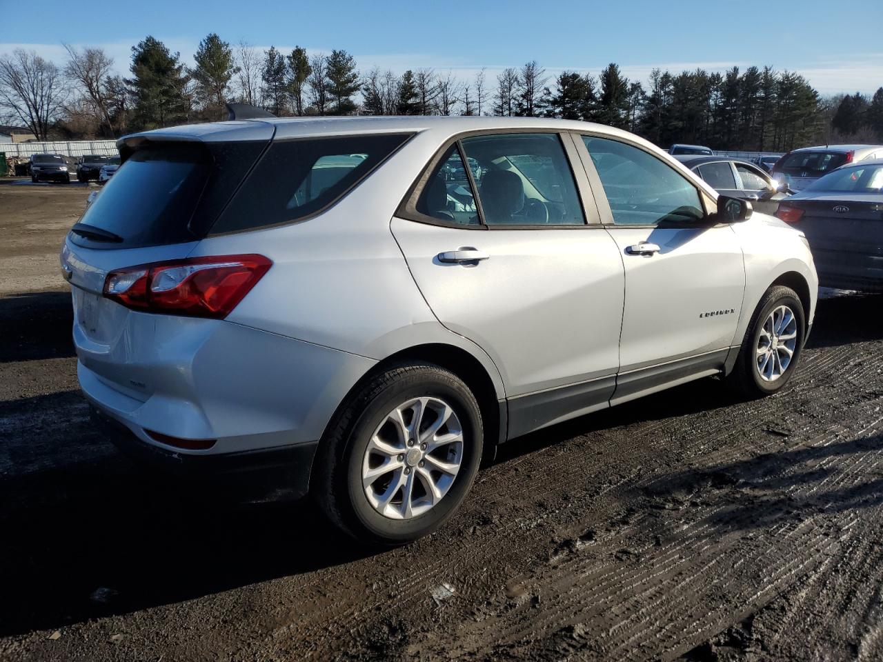 2020 Chevrolet Equinox VIN 3GNAXSEV0LS730138 Copart auction photo, rear end / side damage thumbnail 3