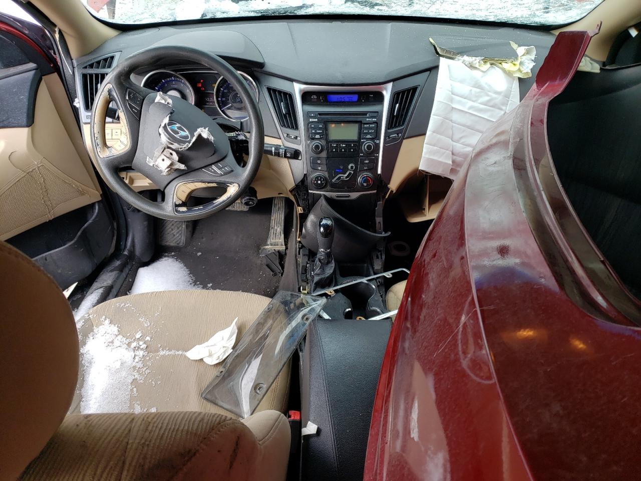 2011 Hyundai Sonata VIN 5NPEB4AC7BH262362 Copart auction photo, front end / side damage thumbnail 8