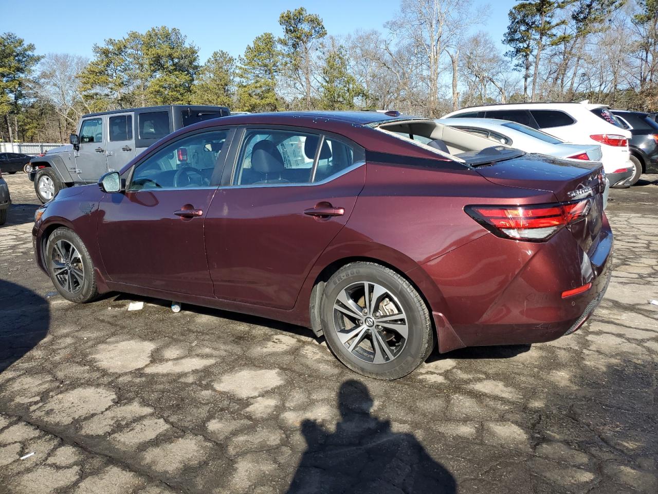2020 Nissan Sentra VIN 3N1AB8CV5LY277485 Copart auction photo, rear end damage thumbnail 2