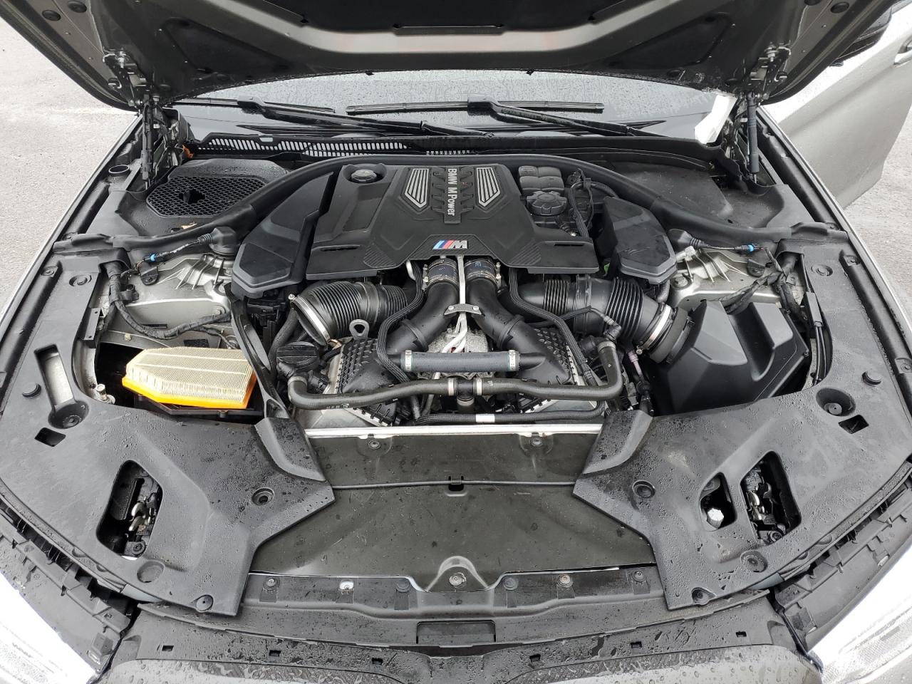 2020 BMW M5 VIN WBSJF0C08LB448874 Copart auction photo, undercarriage / rear end damage thumbnail 11