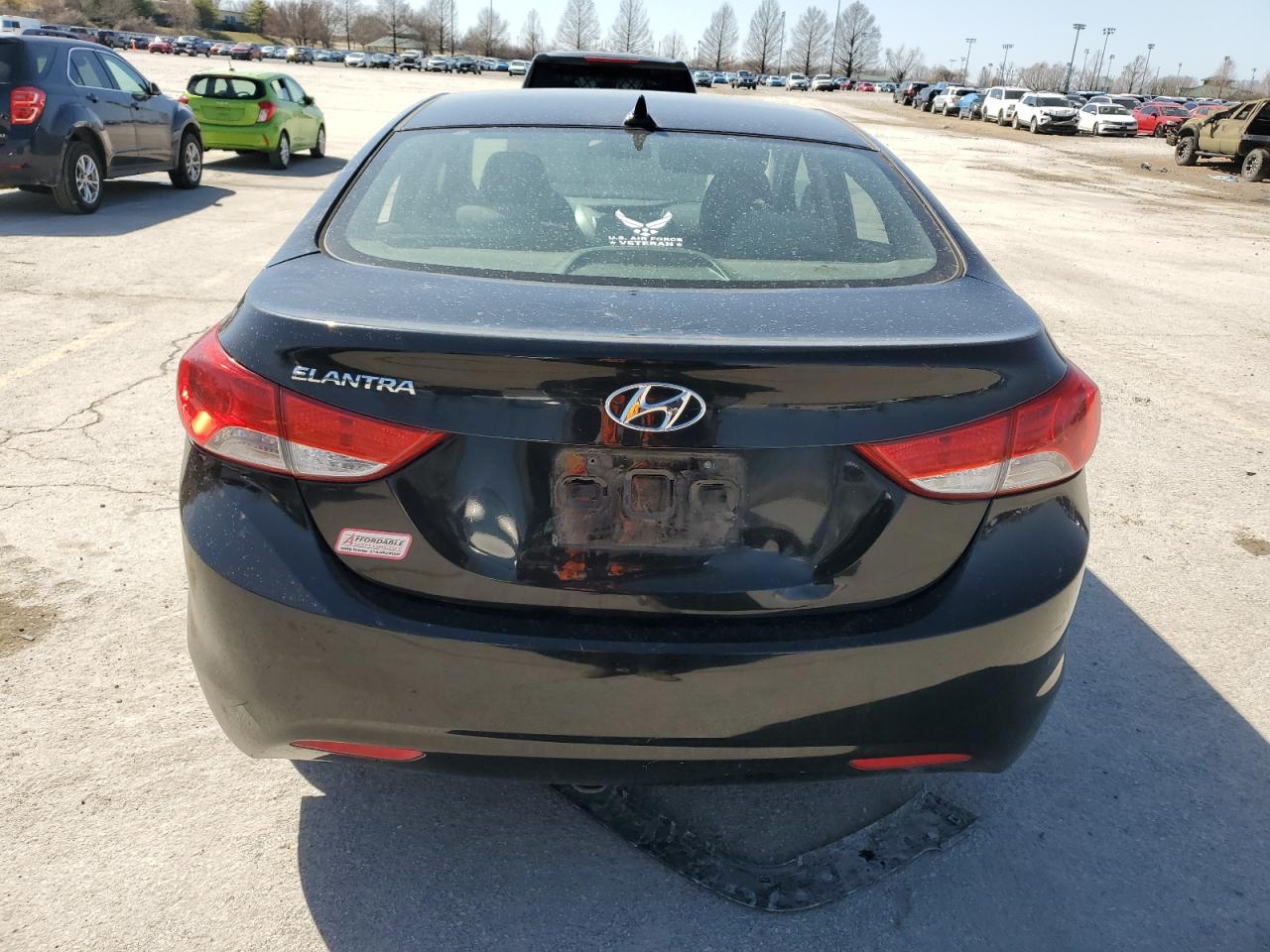 2011 Hyundai Elantra VIN KMHDH4AE0BU143310 Copart auction photo, vandalism / minor dent/scratches damage thumbnail 6