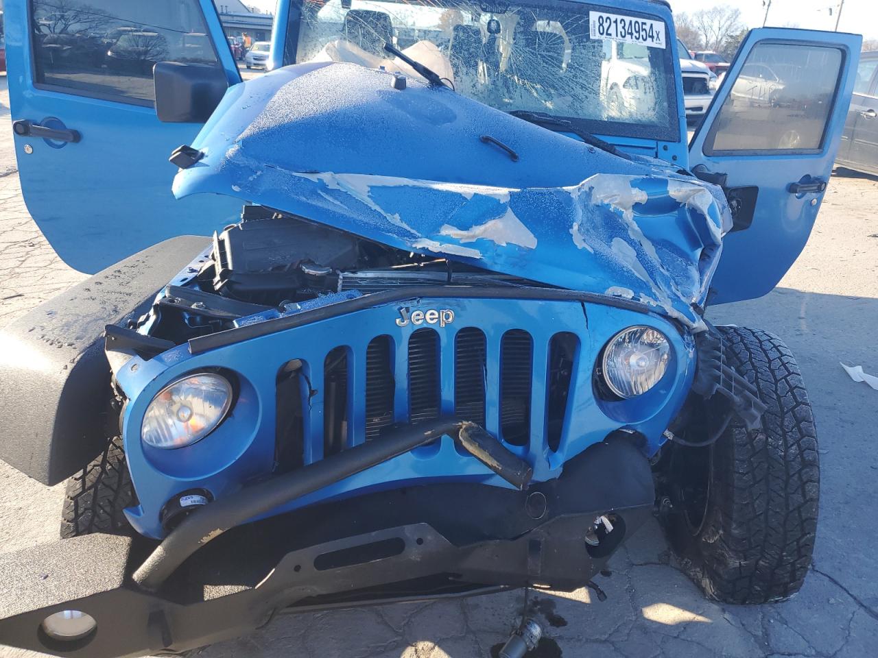 2016 Jeep Wrangler VIN 1C4AJWAG5GL218704 Copart auction photo, all over damage thumbnail 12