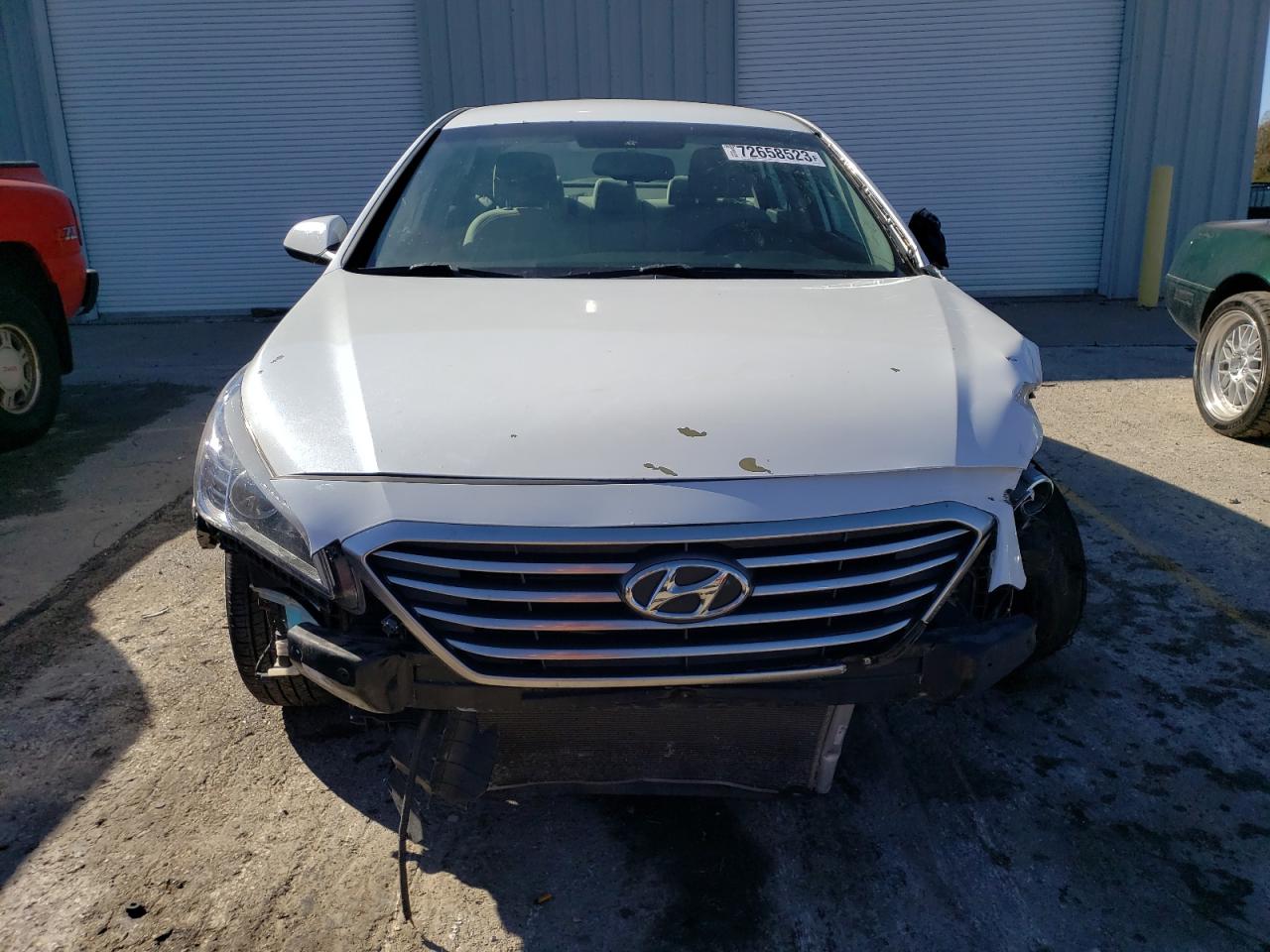 2016 Hyundai Sonata VIN 5NPE24AF8GH373956 Copart auction photo, all over / damage history damage thumbnail 5