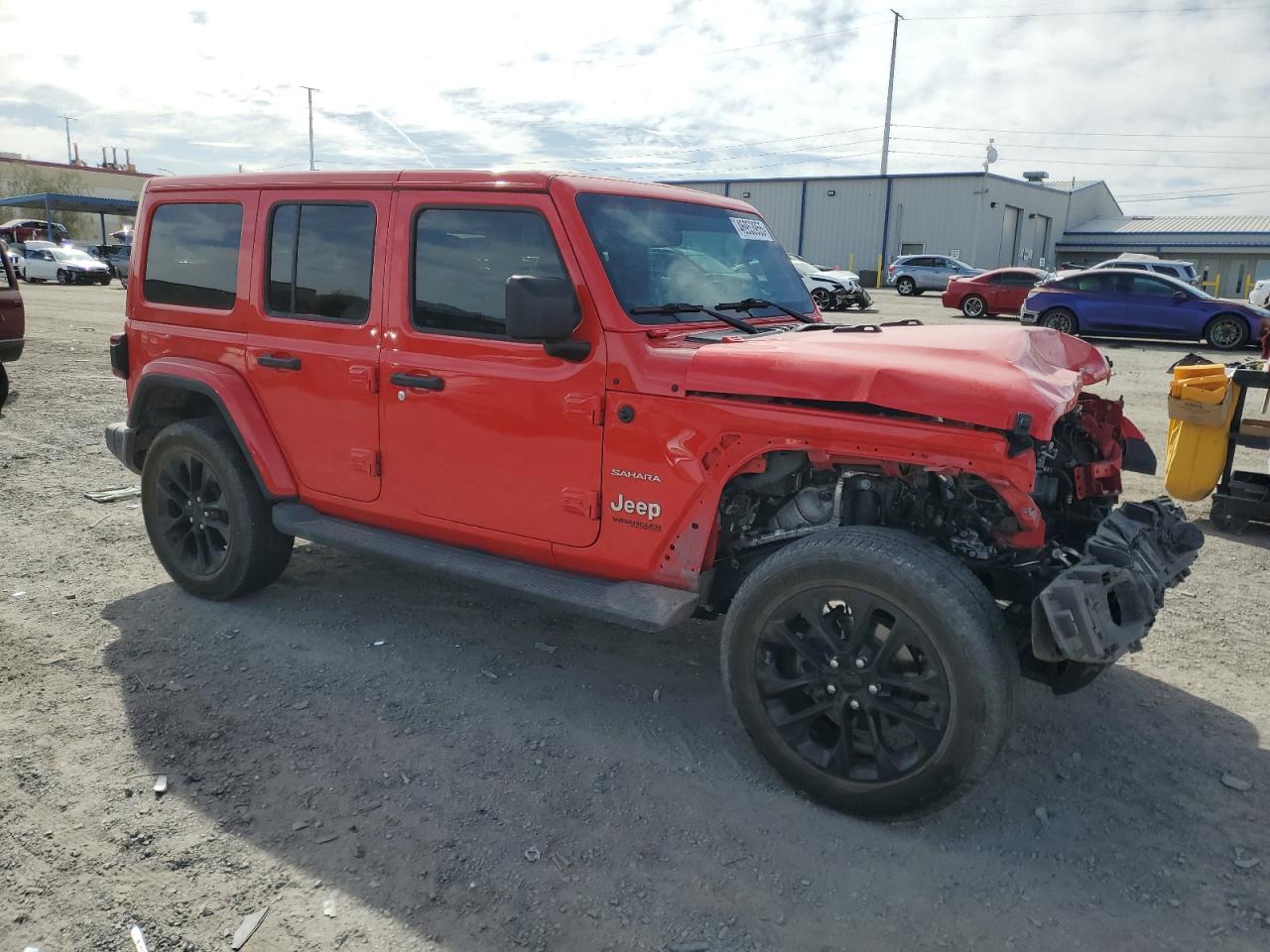 2019 Jeep Wrangler VIN 1C4HJXEG4KW571277 Copart auction photo, front end damage thumbnail 4