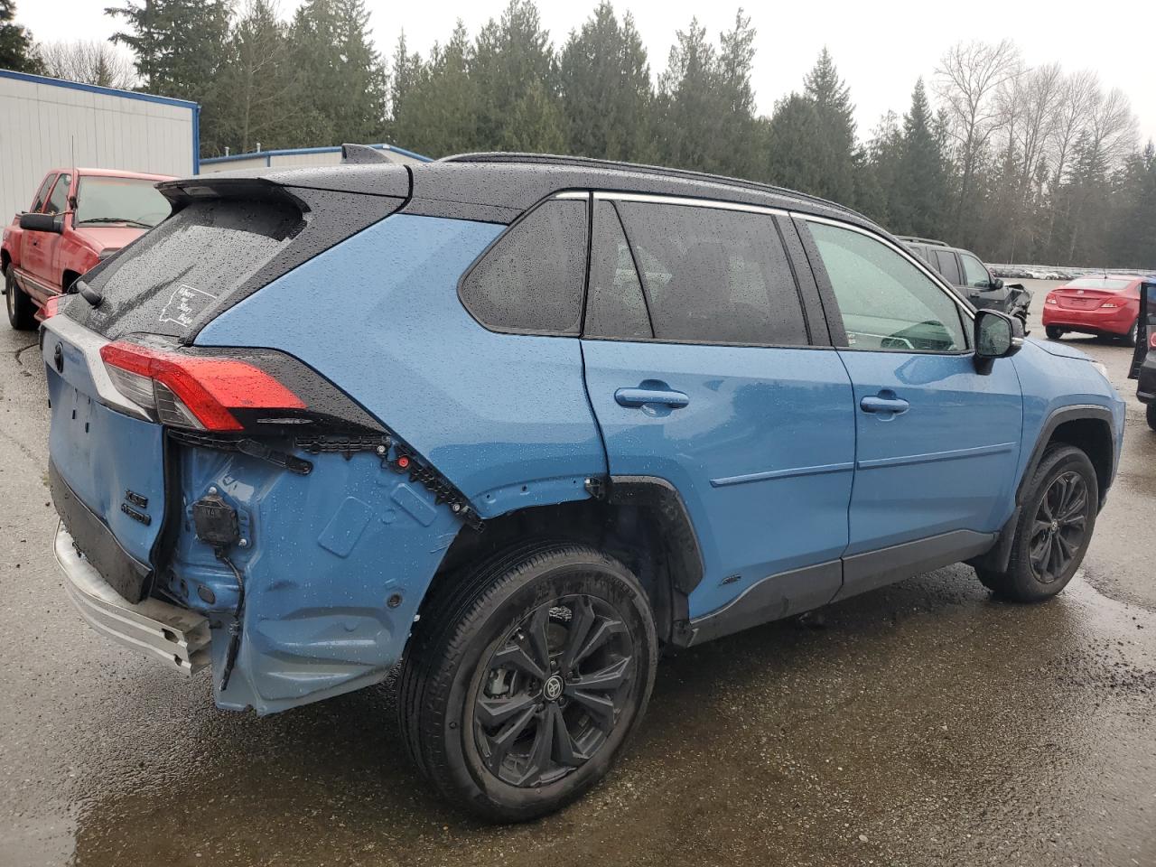 2023 Toyota RAV 4 VIN 4T3E6RFV7PU114806 Copart auction photo, rear end damage thumbnail 3