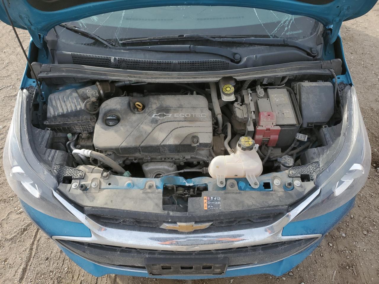 2019 Chevrolet Spark VIN KL8CB6SA5KC764694 Copart auction photo, front end / top/roof damage thumbnail 11