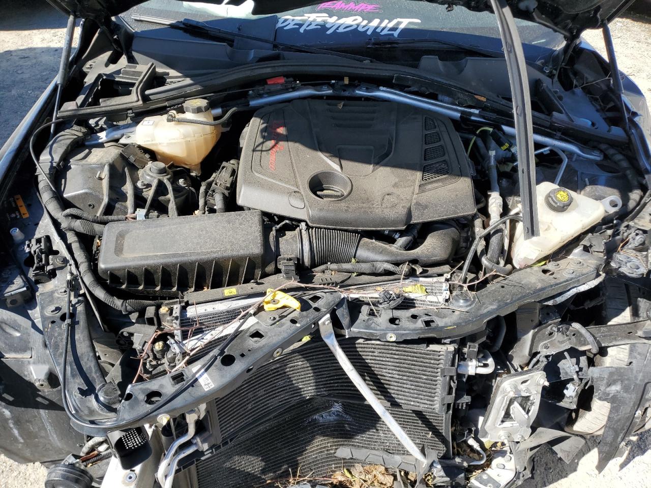 2018 Alfa Romeo Giulia VIN ZARFAECN0J7566637 Copart auction photo, front end / side damage thumbnail 11