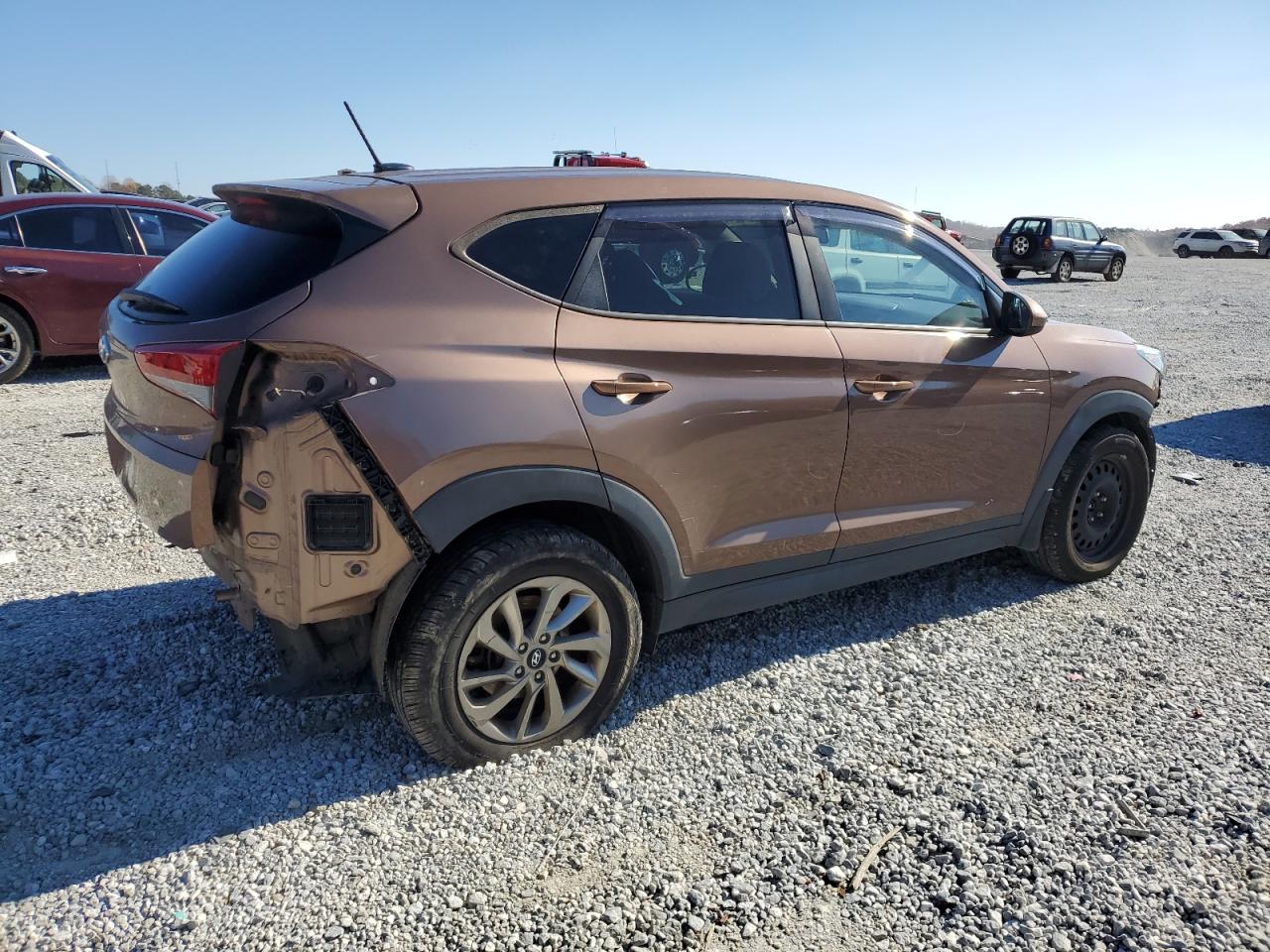 2017 Hyundai Tucson VIN KM8J23A43HU507167 Copart auction photo, front end / rear end damage thumbnail 3