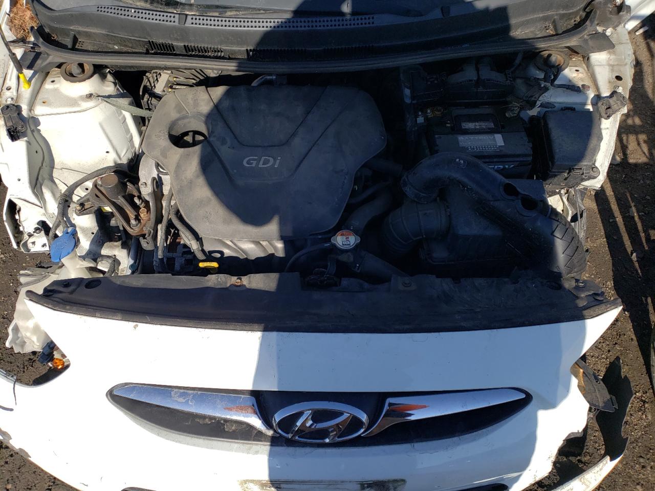 2013 Hyundai Accent VIN KMHCT5AE9DU110017 Copart auction photo, front end / rear end damage thumbnail 11
