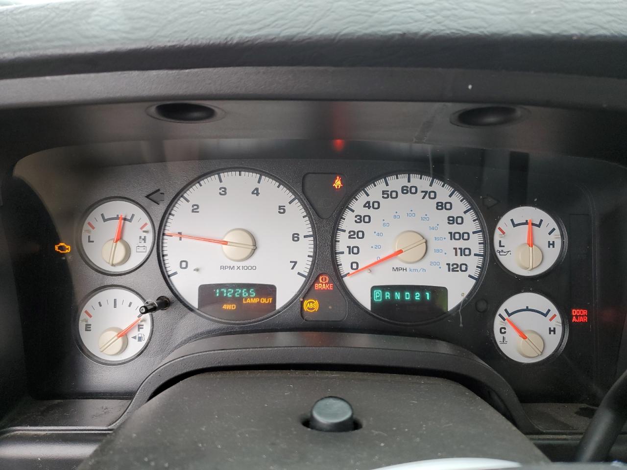 2004 Dodge RAM VIN 3D7KU28D64G177434 Copart auction photo, front end / rear end damage thumbnail 9