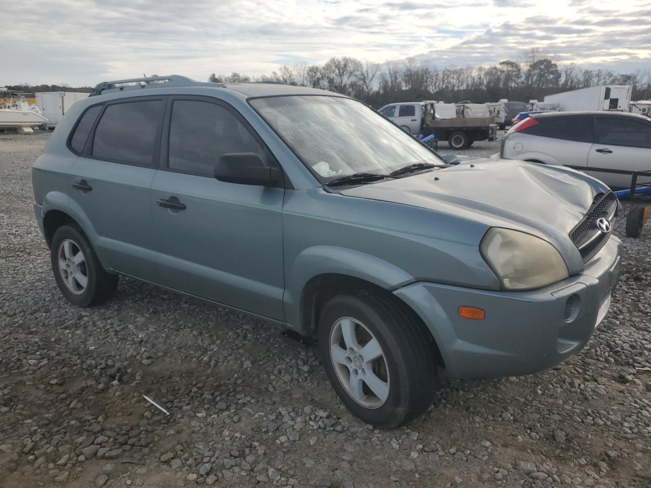 2008 Hyundai Tucson VIN KM8JM12B98U733001 Copart auction photo, front end damage thumbnail 4