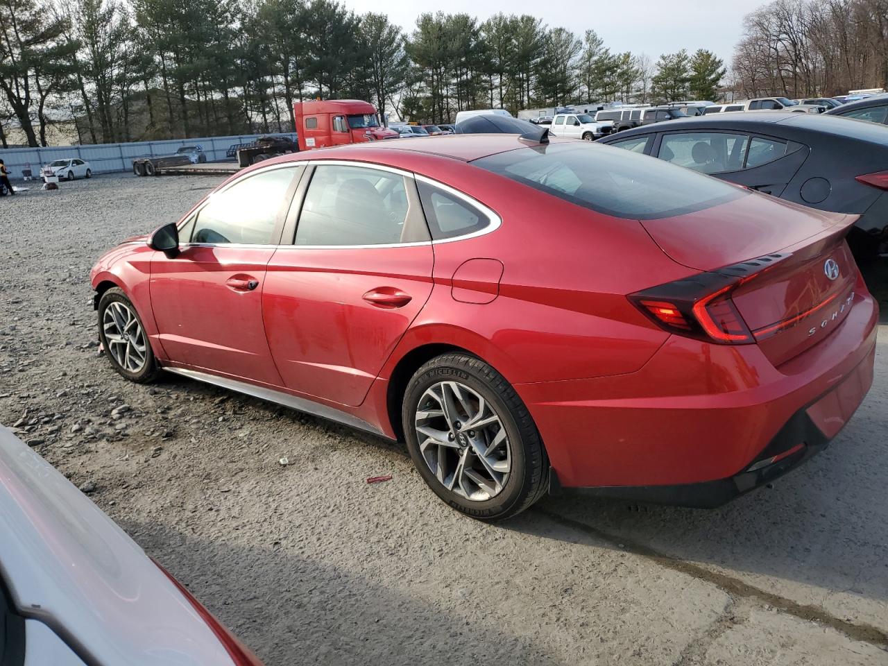 2021 Hyundai Sonata VIN 5NPEL4JA1MH079358 Copart auction photo, front end damage thumbnail 2