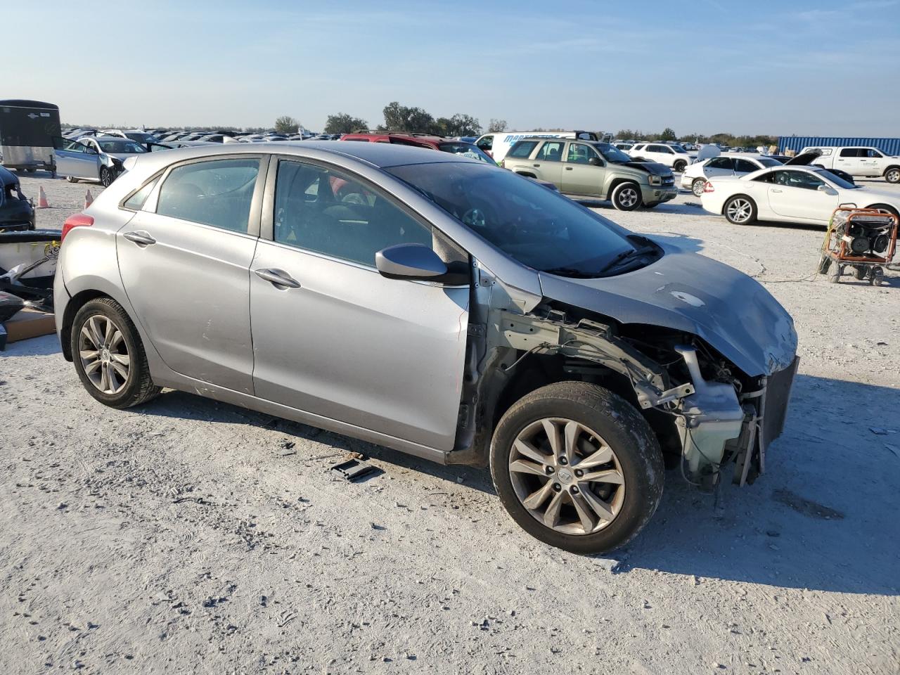 2013 Hyundai Elantra VIN KMHD35LE4DU062055 Copart auction photo, front end damage thumbnail 4