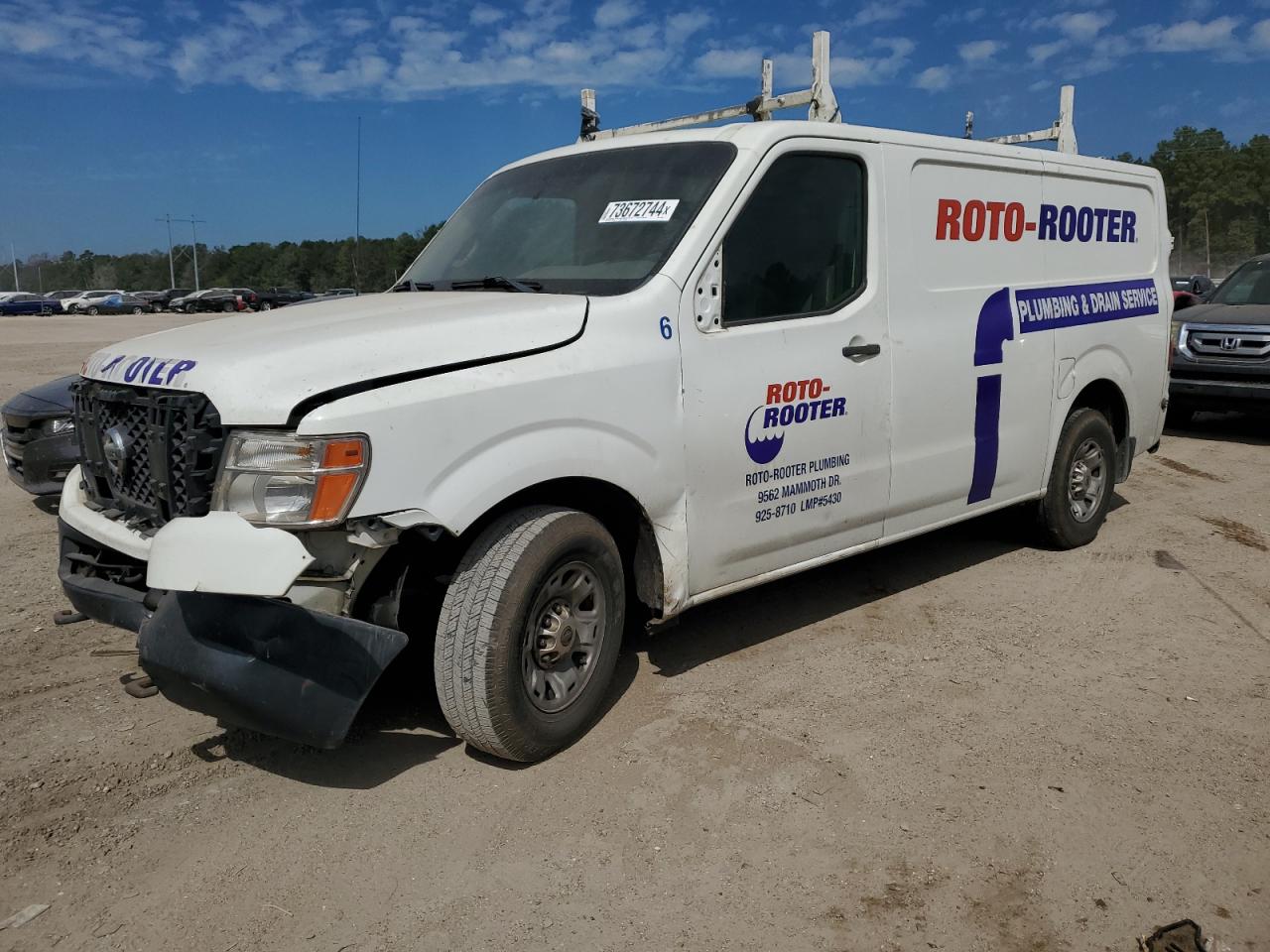 2014 Nissan NV VIN 1N6AF0KY6EN106983