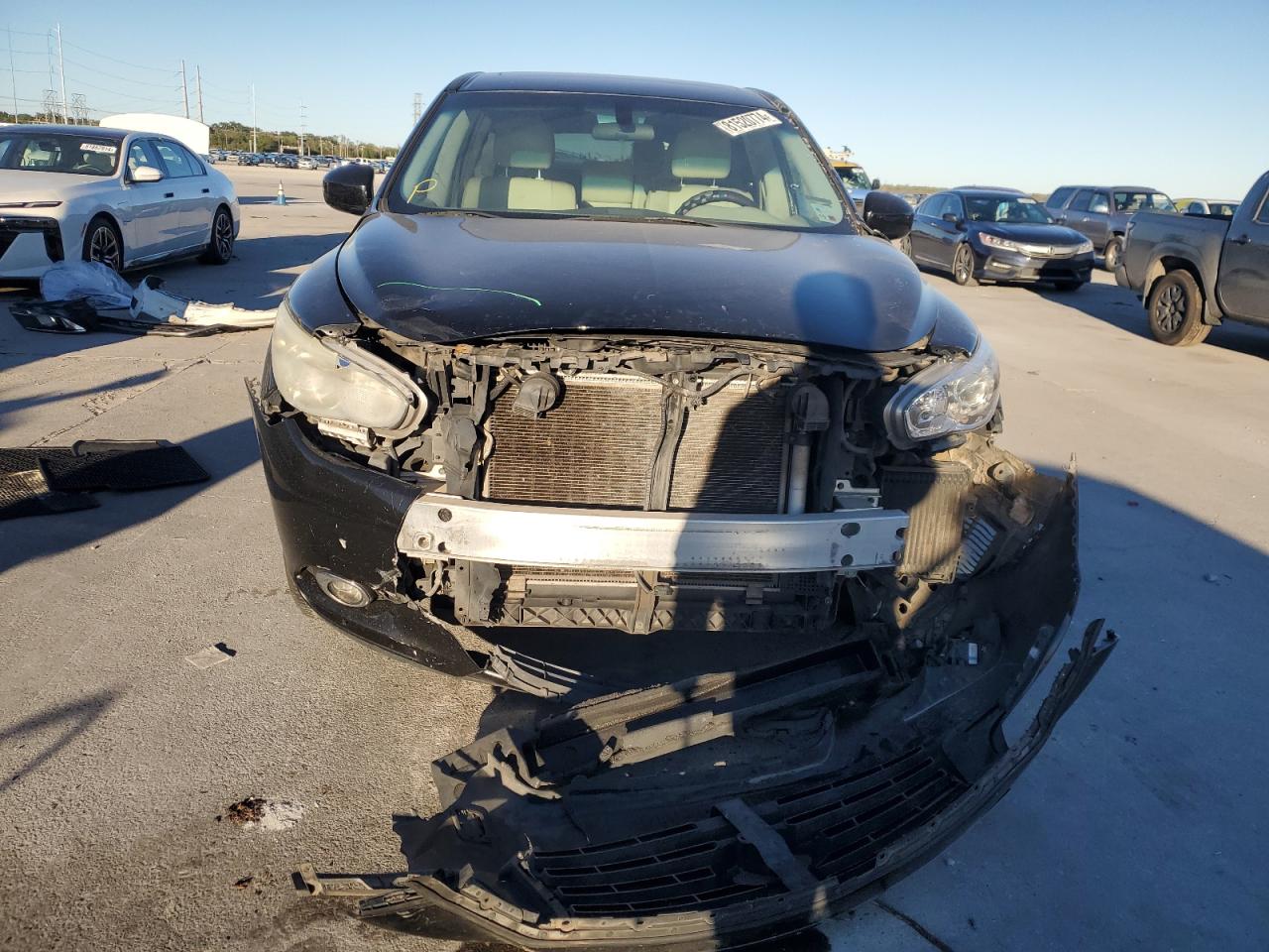 2013 Infiniti JX VIN 5N1AL0MN5DC327415 Copart auction photo, front end damage thumbnail 5