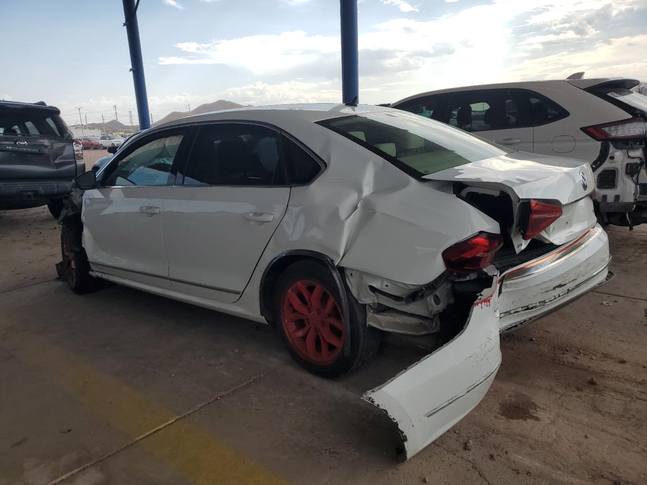 2017 Volkswagen Passat VIN 1VWAT7A33HC076378 Copart auction photo, all over damage thumbnail 2
