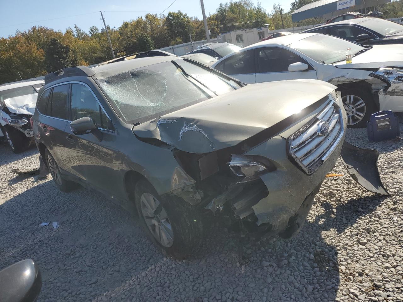 2017 Subaru Outback VIN 4S4BSAHC4H3215104 Copart auction photo, front end / all over damage thumbnail 4