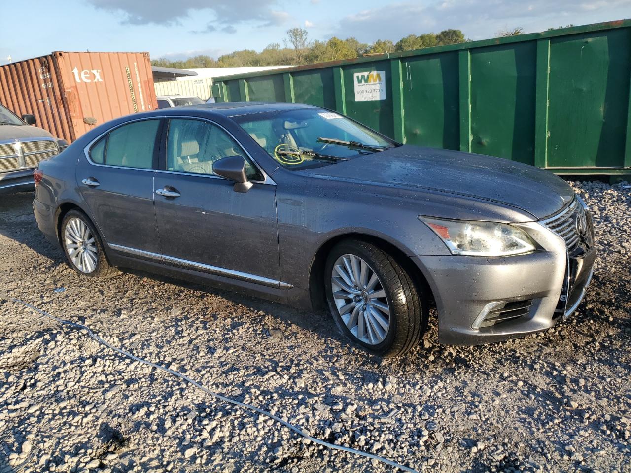 2013 Lexus LS VIN JTHBL5EF1D5121900 Copart auction photo, front end damage thumbnail 4