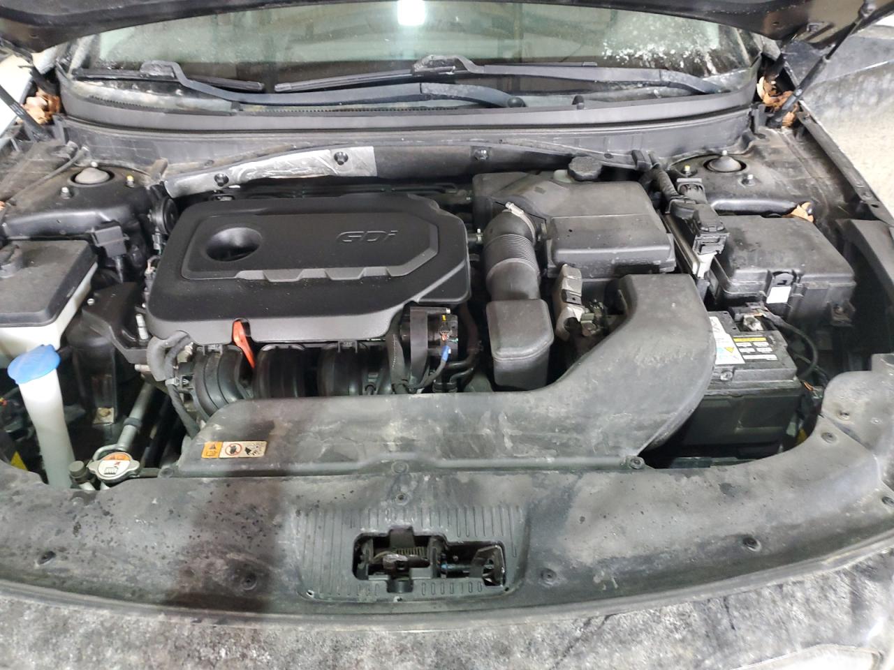 2016 Hyundai Sonata VIN 5NPE34AF4GH356763 Copart auction photo, side / front end damage thumbnail 11