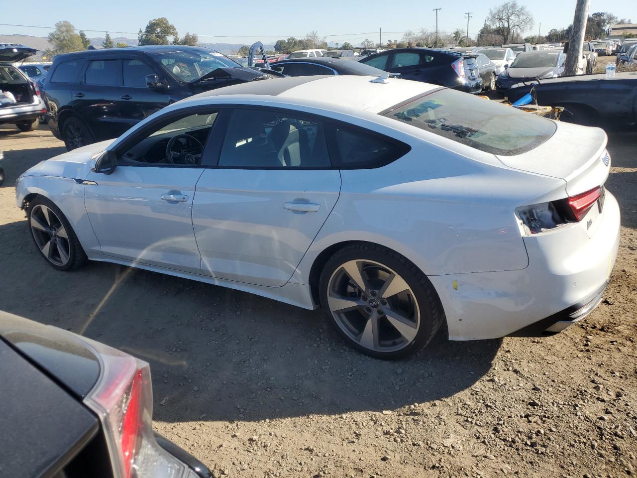 2020 Audi A5 VIN WAUCNCF57LA001693 Copart auction photo, all over damage thumbnail 2