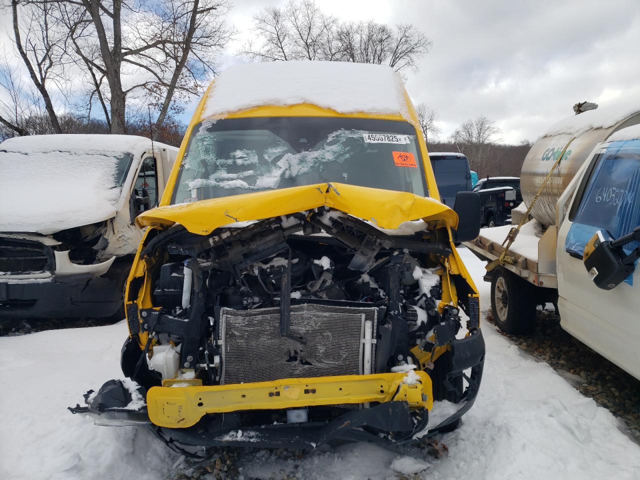 2020 Ford Transit VIN 1FTBR1X82LKB02201 Copart auction photo, front end / undercarriage damage thumbnail 5