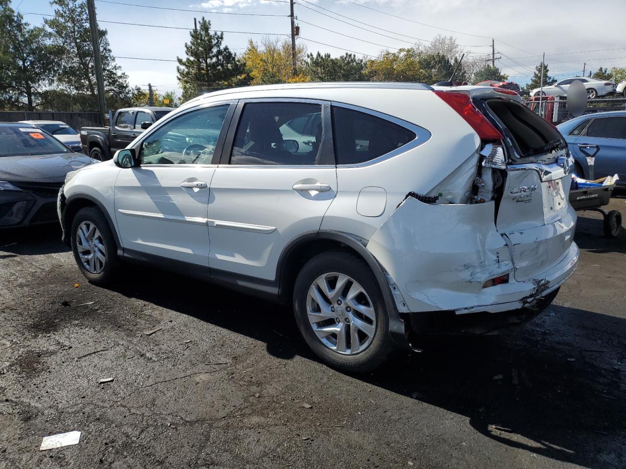 2015 Honda CR-V VIN 5J6RM4H77FL066146 Copart auction photo, front end / rear end damage thumbnail 2