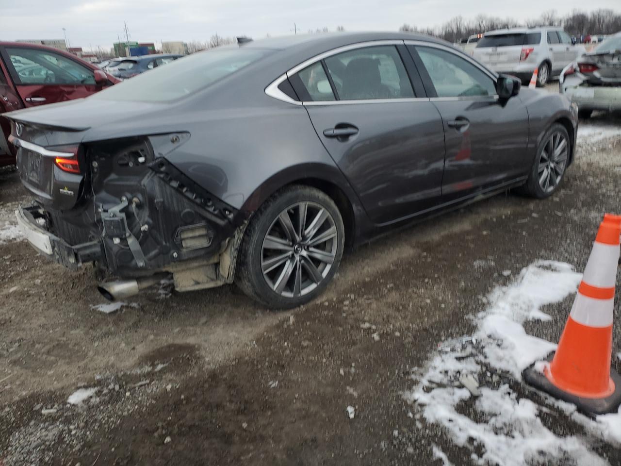 2019 Mazda 6 VIN JM1GL1XY9K1506477 Copart auction photo, rear end damage thumbnail 3