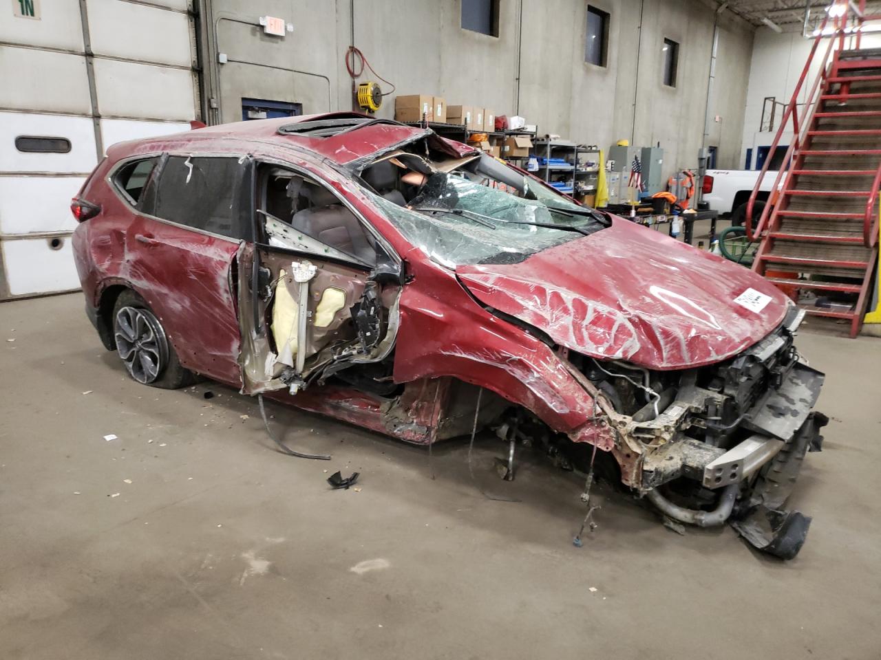 2022 Honda CR-V VIN 5J6RW2H87NL004770 Copart auction photo, rollover damage thumbnail 4