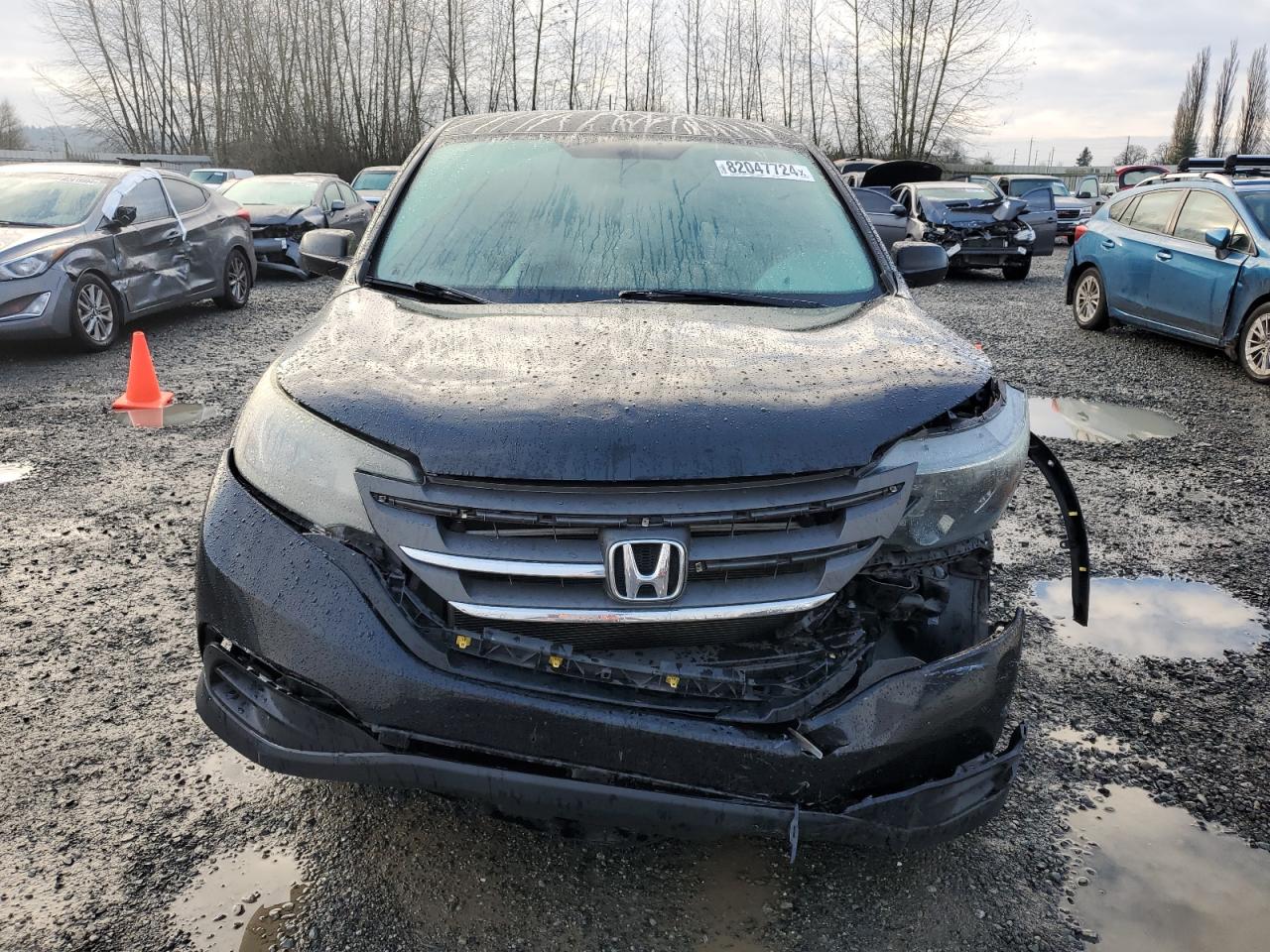 2014 Honda CR-V VIN 2HKRM4H36EH719409 Copart auction photo, front end / undercarriage damage thumbnail 5