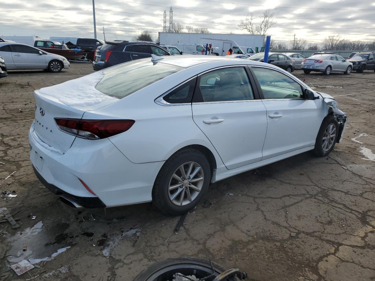 2019 Hyundai Sonata VIN 5NPE24AF8KH790096 Copart auction photo, all over damage thumbnail 3