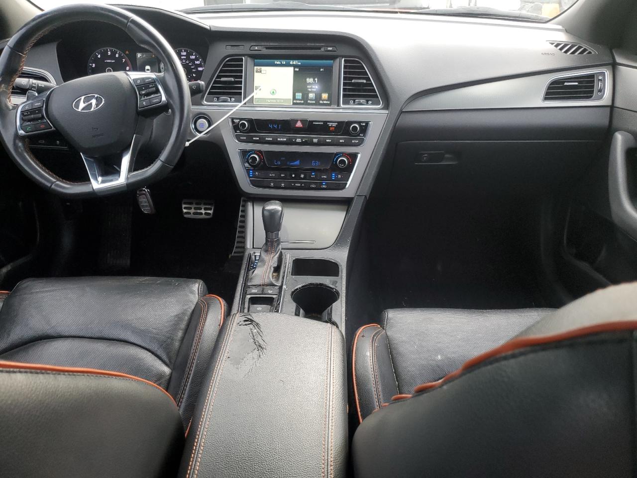 2015 Hyundai Sonata VIN 5NPE34AB6FH182285 Copart auction photo, rear end damage thumbnail 8