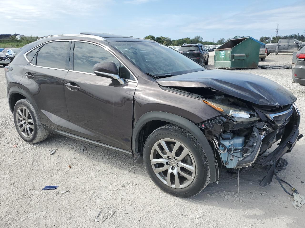2015 Lexus NX VIN JTJYARBZ2F2009082 Copart auction photo, front end damage thumbnail 4