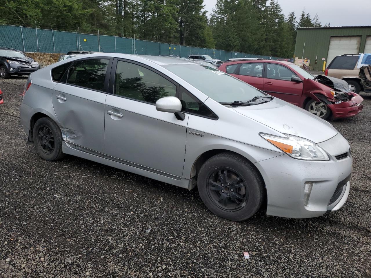 2012 Toyota Prius VIN JTDKN3DU8C5505137 Copart auction photo, side damage thumbnail 4