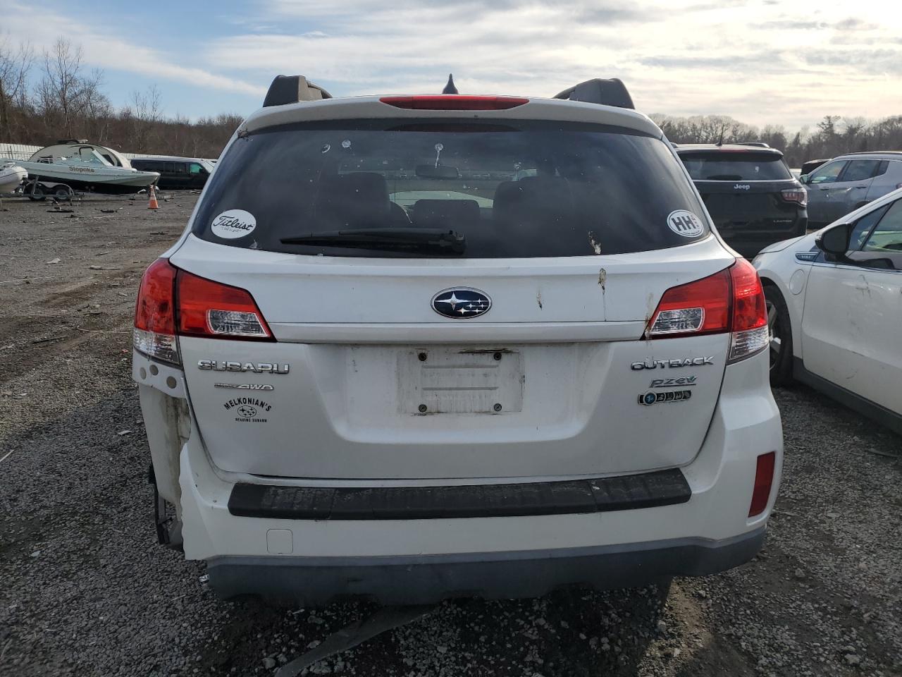 2011 Subaru Outback VIN 4S4BRBKC1B3420493 Copart auction photo, front end / rear end damage thumbnail 6