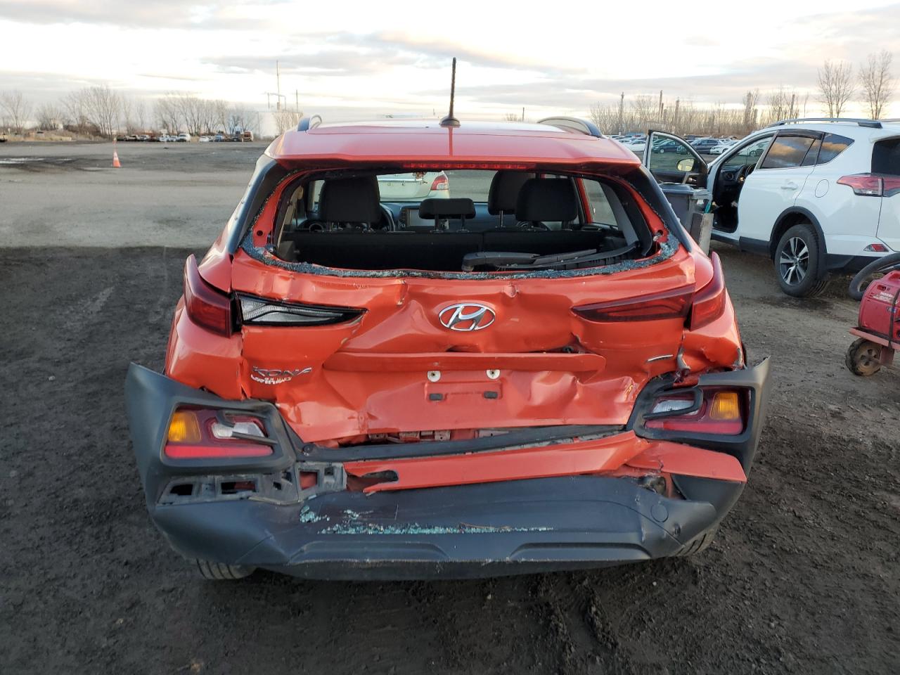 2019 Hyundai Kona VIN KM8K1CAA8KU204504 Copart auction photo, rear end damage thumbnail 6