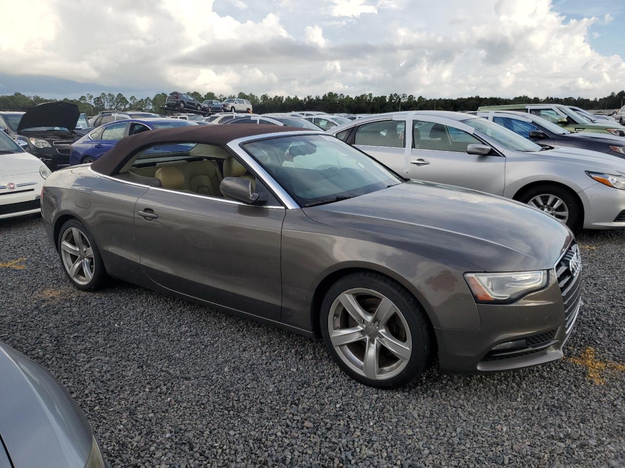 2014 Audi A5 VIN WAUAFAFH2EN000207 Copart auction photo, water/flood damage thumbnail 4