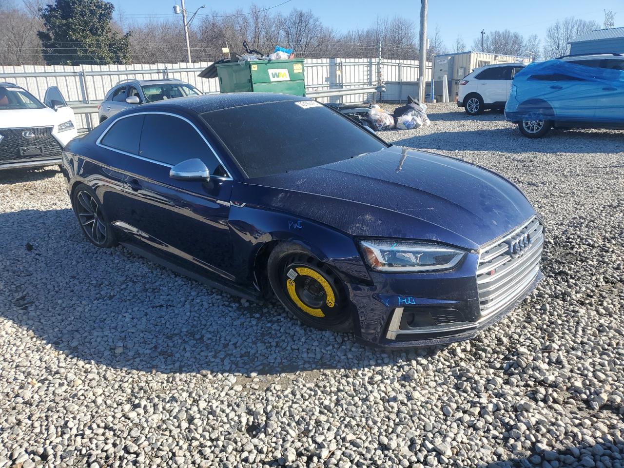 2018 Audi RS5 VIN WAUR4AF55JA009600 Copart auction photo, front end / undercarriage damage thumbnail 4