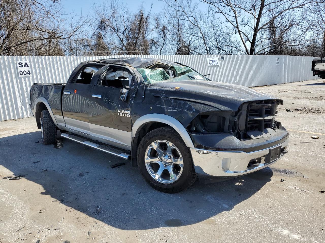 2015 RAM 1500 VIN 1C6RR7VT9FS759856 Copart auction photo, rollover damage thumbnail 4