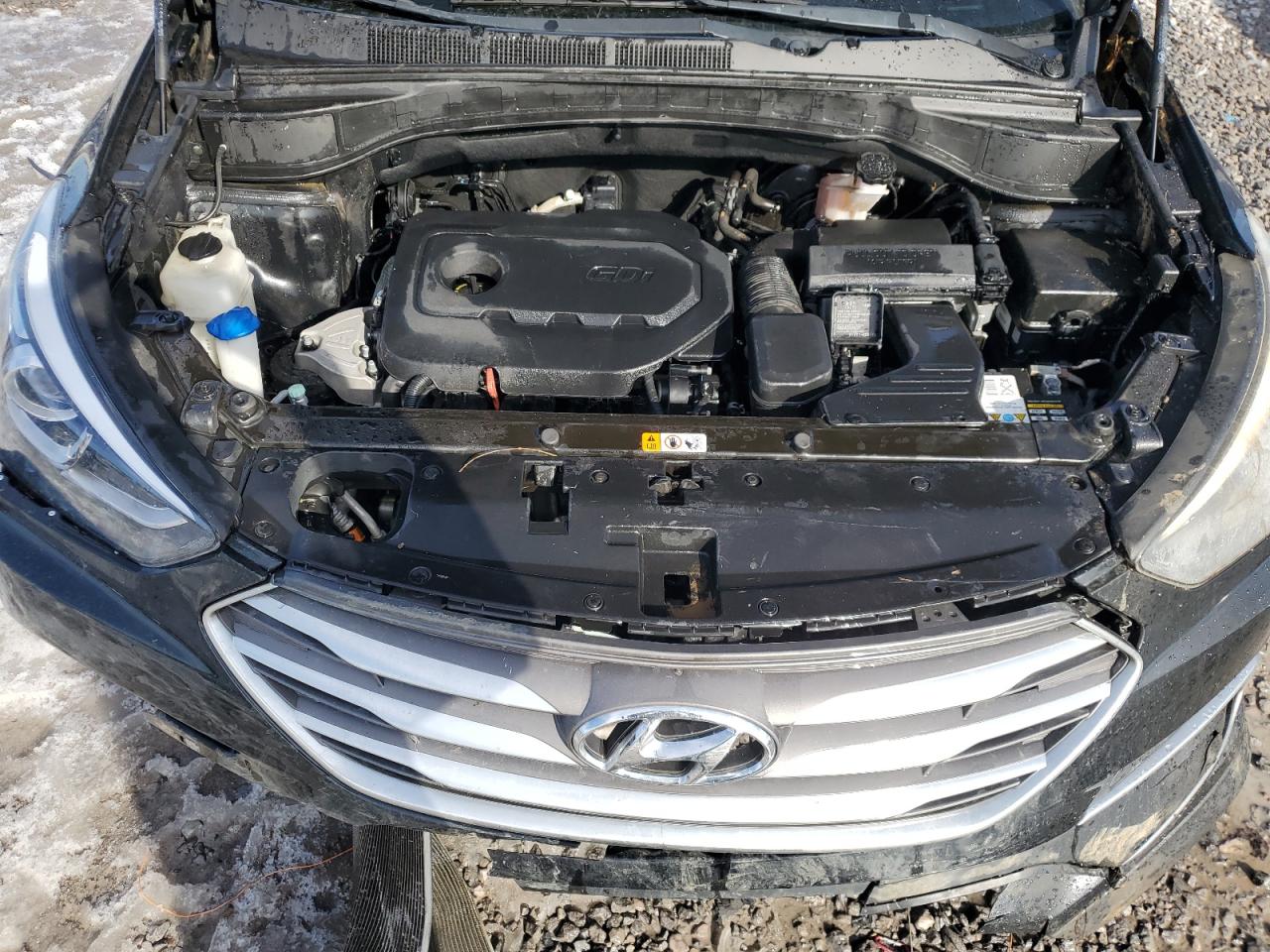 2018 Hyundai Santa Fe VIN 5NMZT3LB8JH087533 Copart auction photo, rollover / top/roof damage thumbnail 12