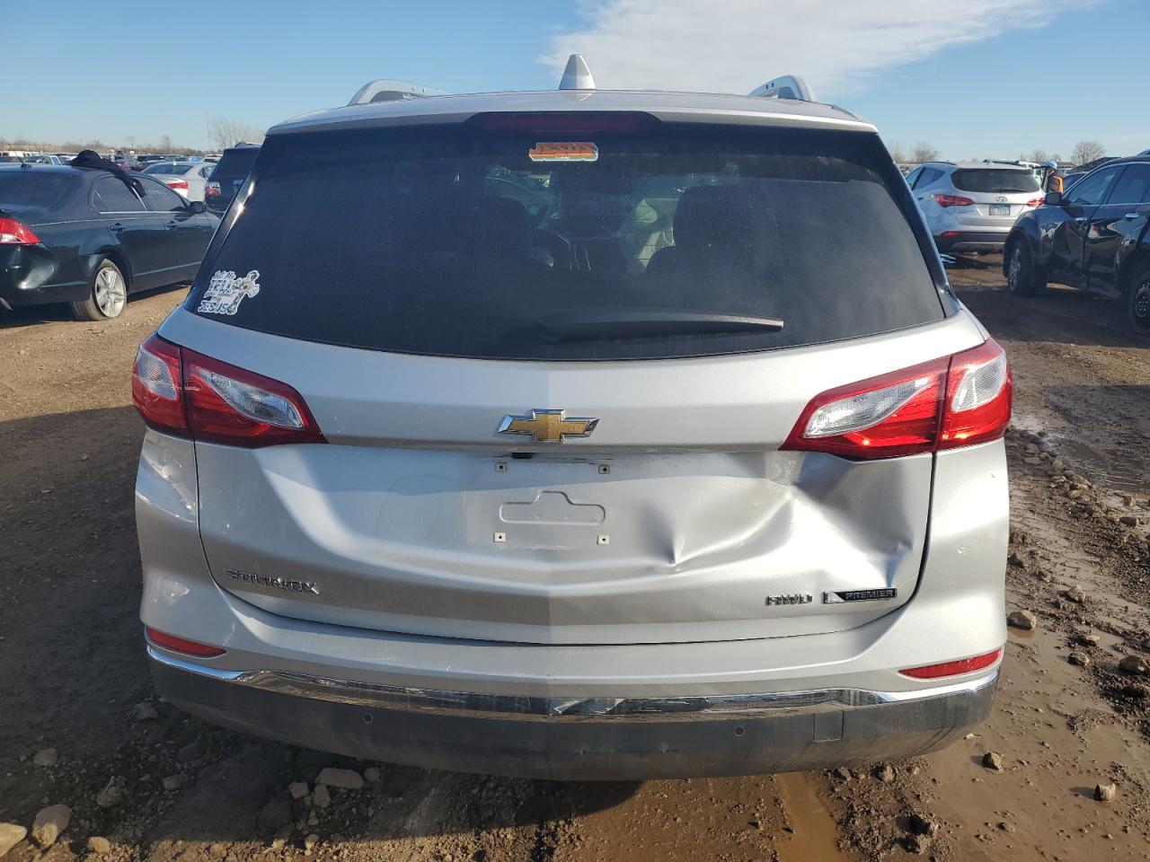 2018 Chevrolet Equinox VIN 3GNAXVEV4JS583966 Copart auction photo, front end / rear end damage thumbnail 6