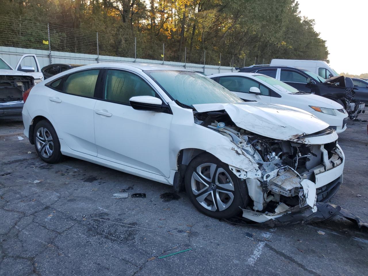 2016 Honda Civic VIN 19XFC2F52GE063246 Copart auction photo, front end damage thumbnail 4