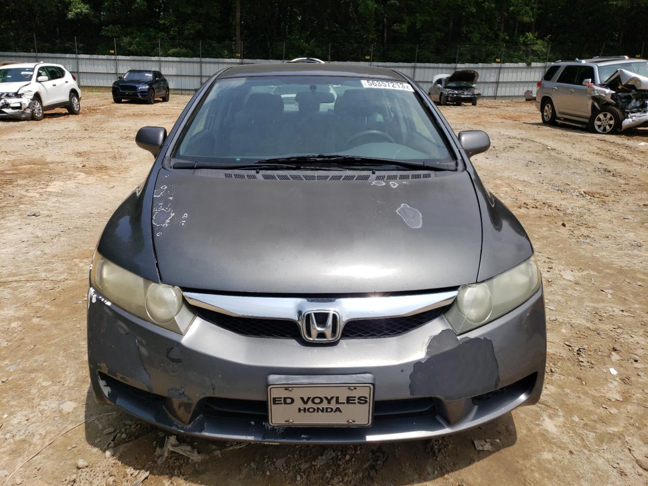 2011 Honda Civic VIN 2HGFA1F57BH305088 Copart auction photo, side / front end damage thumbnail 5