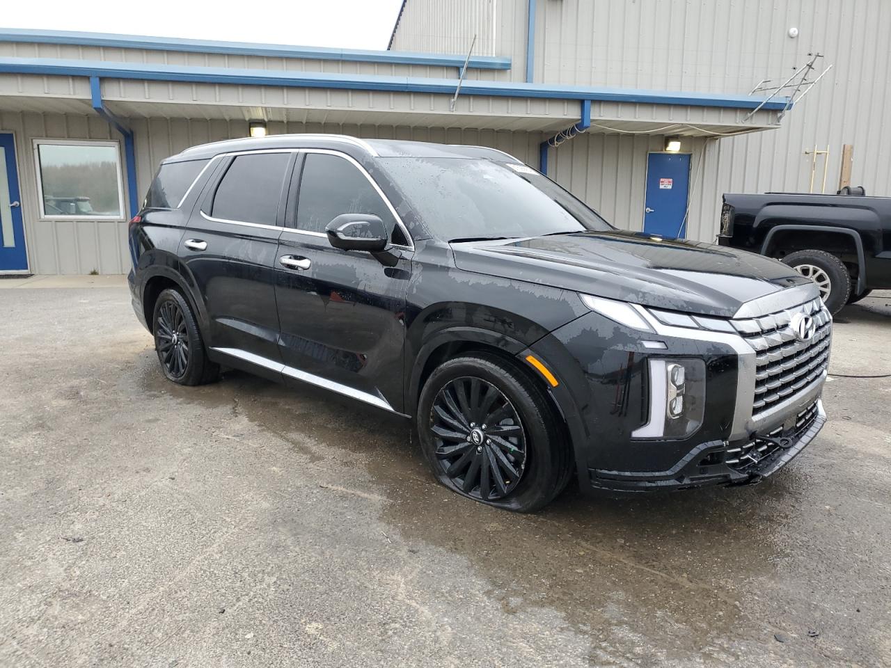 2024 Hyundai Palisade VIN KM8R7DGE9RU802818 Copart auction photo, front end / rear end damage thumbnail 4