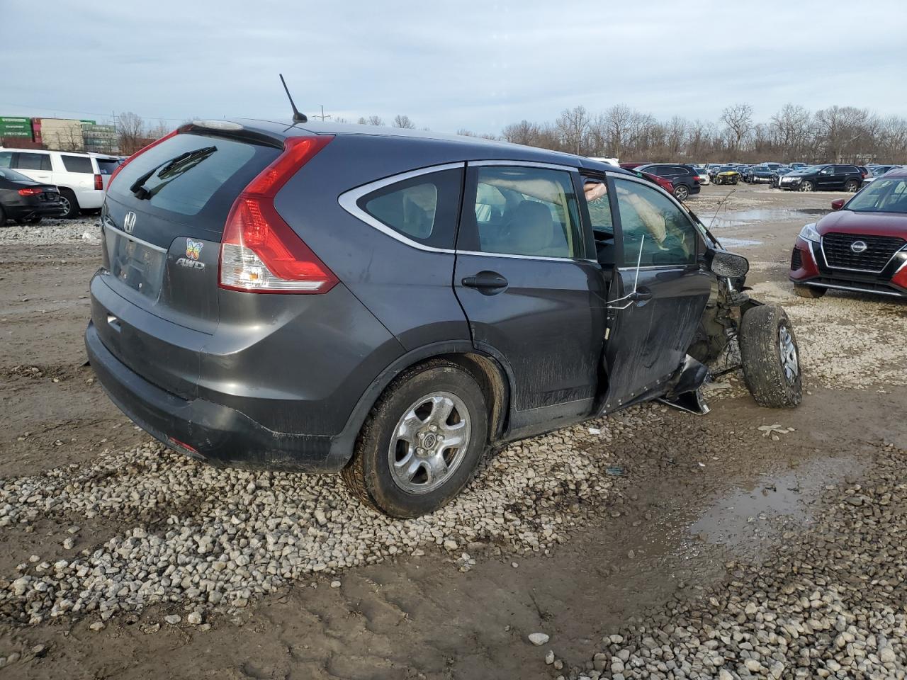 2013 Honda CR-V VIN 2HKRM4H3XDH671086 Copart auction photo, front end damage thumbnail 3