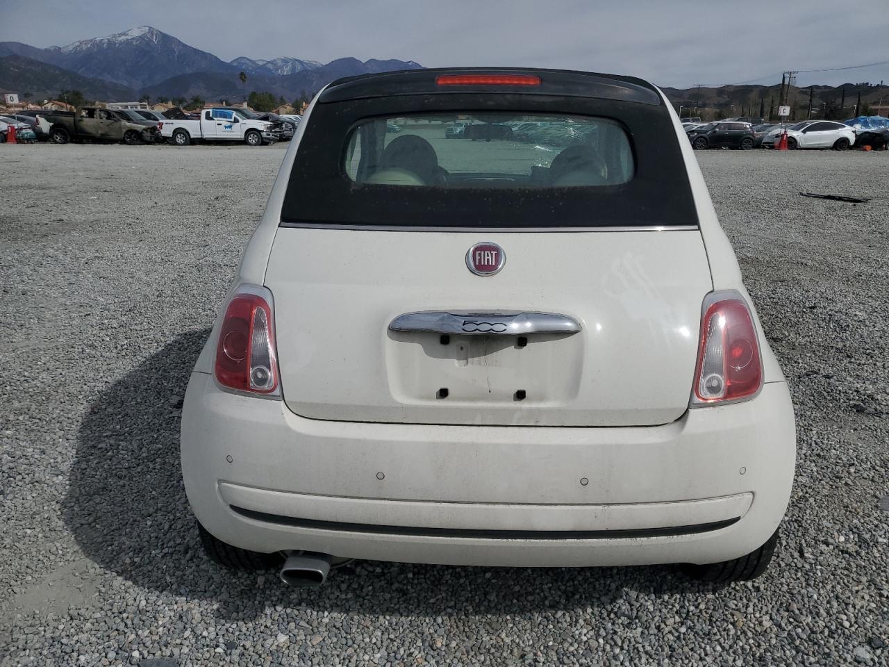 2013 Fiat 500 VIN 3C3CFFDR4DT651992 Copart auction photo, front end / side damage thumbnail 6