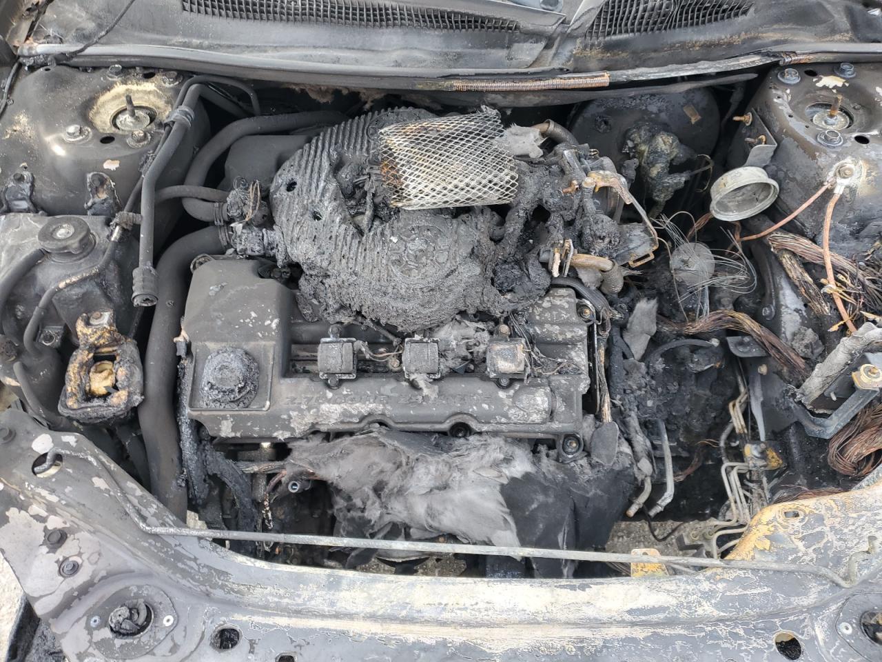 2005 Chrysler Sebring VIN 1C3EL56R75N568051 Copart auction photo, burn - engine damage thumbnail 11