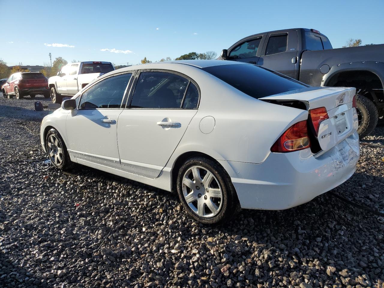 2008 Honda Civic VIN 1HGFA16568L112930 Copart auction photo, rear end damage thumbnail 2