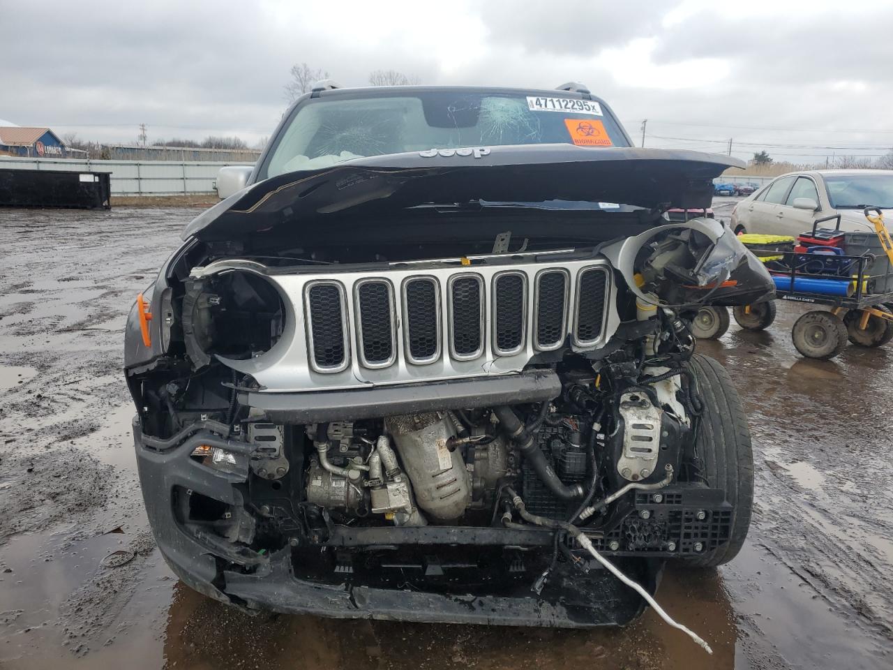 2017 Jeep Renegade VIN ZACCJBDB5HPF19388 Copart auction photo, front end damage thumbnail 5